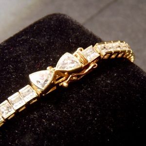 Tennis Bracelet CZ 14k Gold